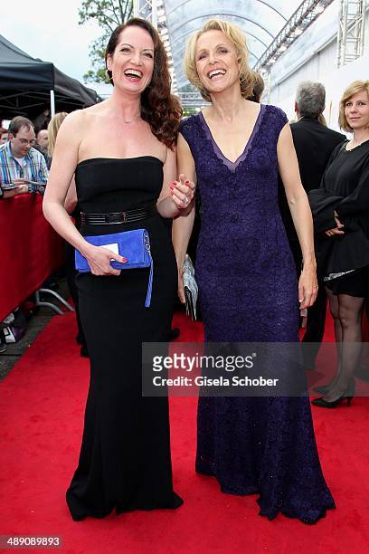Natalia Woerner and Juliane Koehler attend the Lola - German Film Award 2014 at Tempodrom on May 9, 2014 in Berlin, Germany.