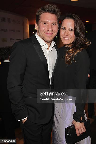 Hanno Koffler and sister Katharina Vergeiner attend the Lola - German Film Award 2014 - After party at Tempodrom on May 9, 2014 in Berlin, Germany