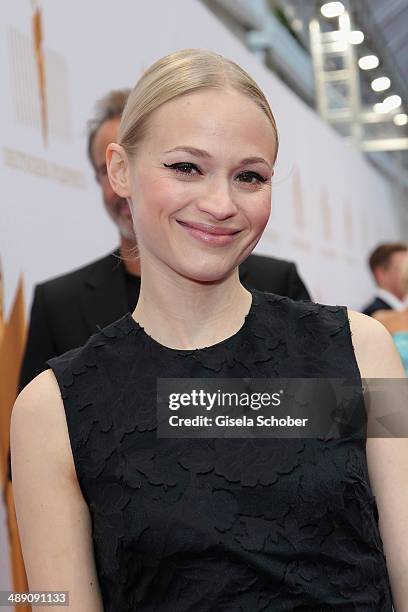 Mavie Hoerbiger attends the Lola - German Film Award 2014 at Tempodrom on May 9, 2014 in Berlin, Germany.