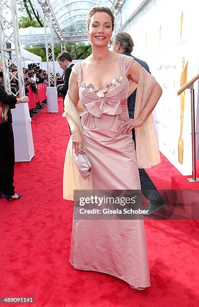 Aglaia Szyszkowitz attends the Lola - German Film Award 2014 at Tempodrom on May 9, 2014 in Berlin, Germany.