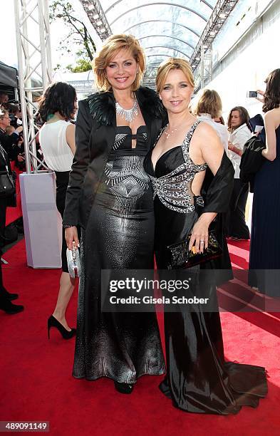 Maren Gilzer and Tina Ruland attend the Lola - German Film Award 2014 at Tempodrom on May 9, 2014 in Berlin, Germany.