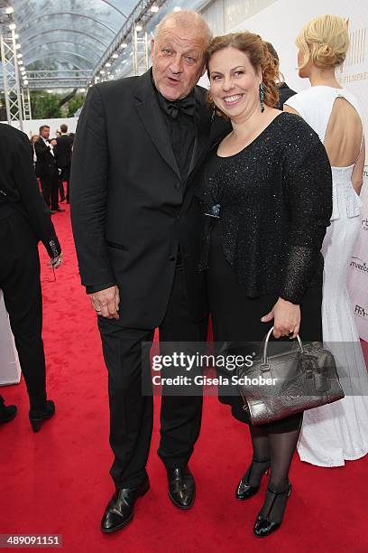 Leonard Lansink and his wife Maren Lansink attend the Lola - German Film Award 2014 at Tempodrom on May 9, 2014 in Berlin, Germany.