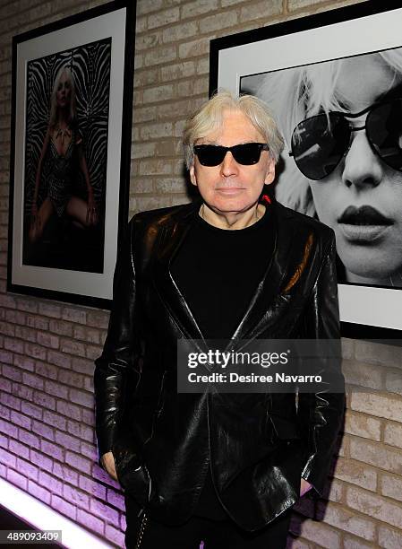 Photographer/co-founder and guitarist of the band 'Blondie' Chris Stein attends the "Blondie 4 Ever" Exhibition Opening at Morrison Hotel Gallery on...