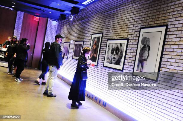 View of the atmosphere at the "Blondie 4 Ever" Exhibition Opening at Morrison Hotel Gallery on May 9, 2014 in New York City.