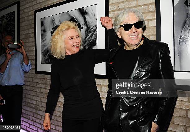 Debbie Harry and Chris Stein attend the "Blondie 4 Ever" Exhibition Opening at Morrison Hotel Gallery on May 9, 2014 in New York City.