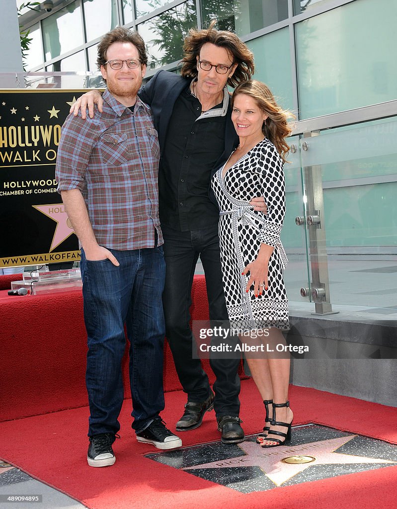 Actor Rick Springfield, son Joshua Springthorpe and wife Barbara... News Photo Getty Images