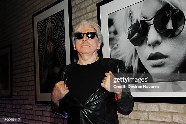 Photographer/co-founder and guitarist of the band 'Blondie' Chris Stein attends the "Blondie 4 Ever" Exhibition Opening at Morrison Hotel Gallery on...