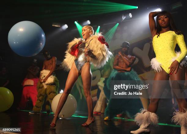 Miley Cyrus performs on stage at G-A-Y on May 9, 2014 in London, England.