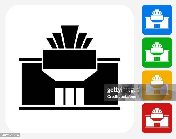 kino-symbol flache grafik design - premierminister stock-grafiken, -clipart, -cartoons und -symbole