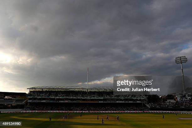 General view of the ground during the Royal London One-Day Cup Final between Surrey and Gloustershire at Lord's Cricket Ground on September 19, 2015...