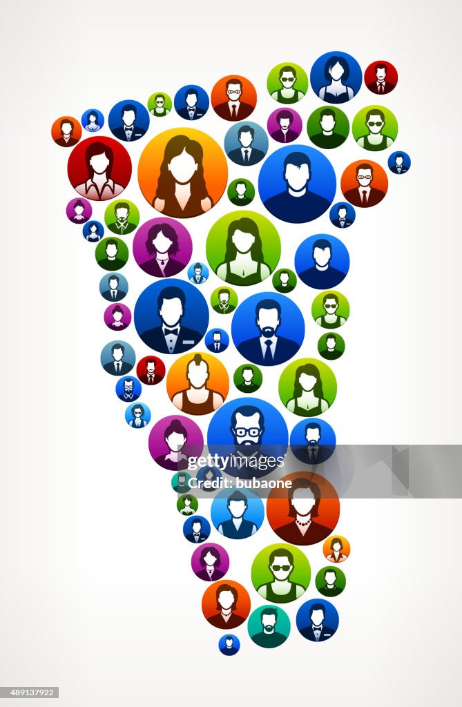 Vermont People Faces Community and Communication Pattern.