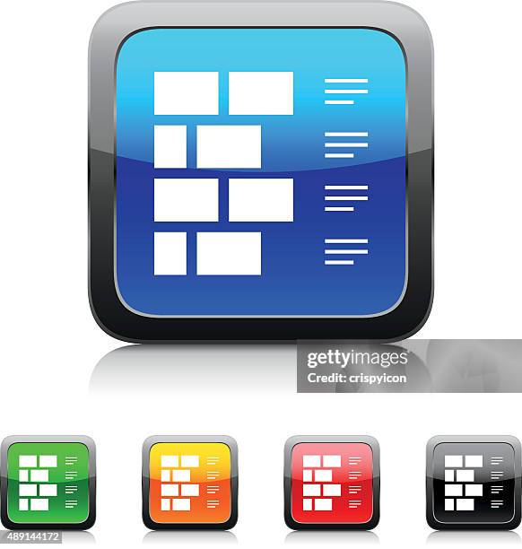 wall icon on color buttons. - security wall stock illustrations