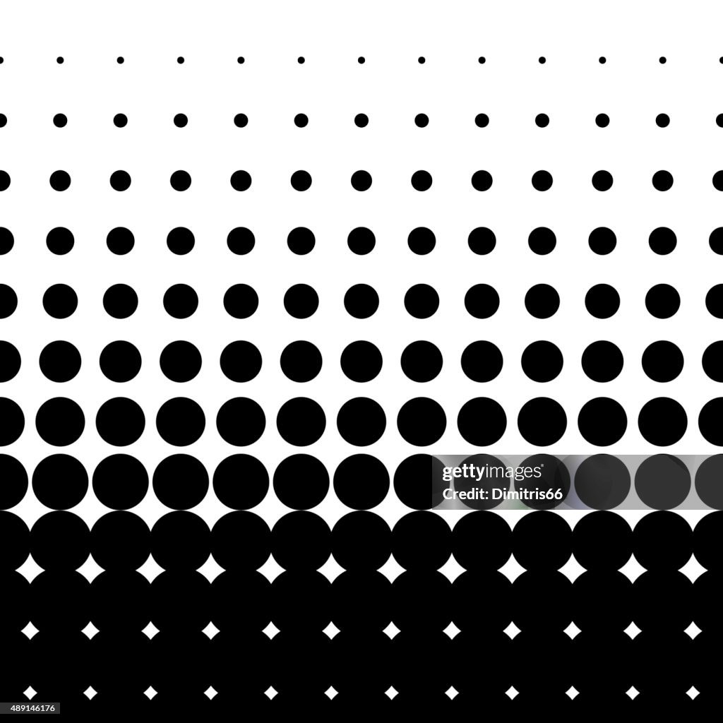 Large Middle Gradiant Seamless Halftone Gradient With Large Black Dots High-Res Vector ...