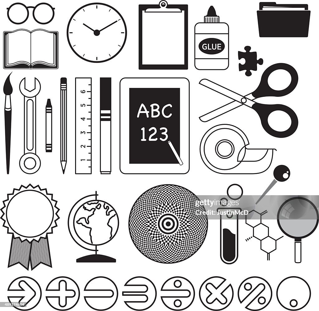 School room icons