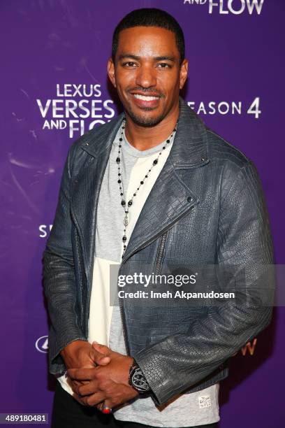 Actor Laz Alonso attends the 'Verses And Flow' Artist Performances at Siren Studios on May 9, 2014 in Hollywood, California.