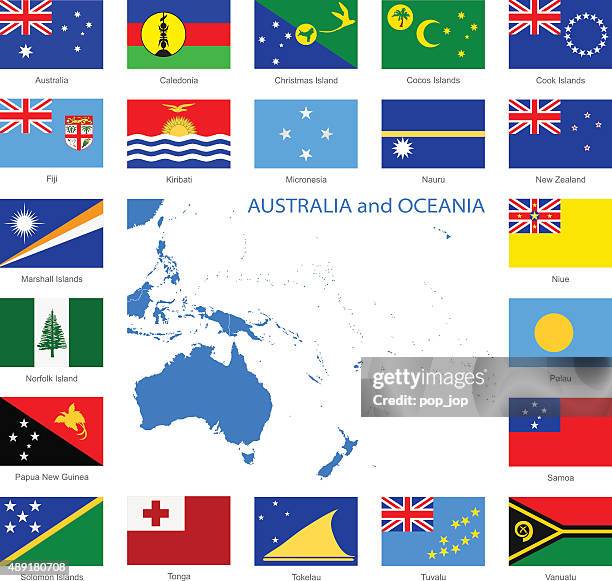 ilustrações, clipart, desenhos animados e ícones de oceania-flags e mapa-ilustração - palau