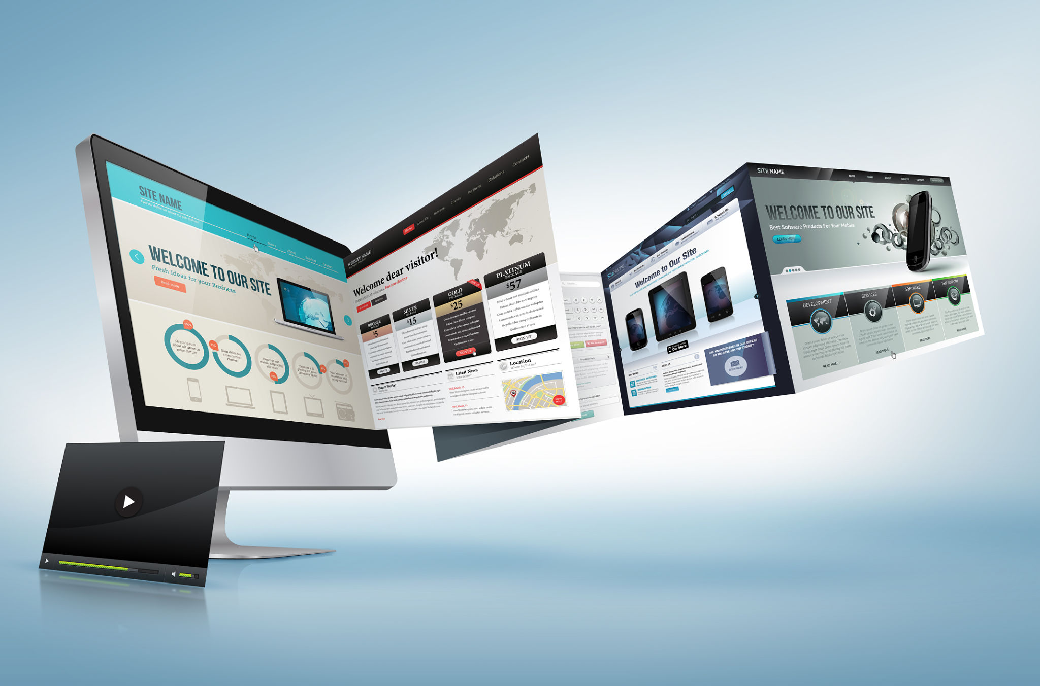 Conceito de desenvolvimento Web design Conceito de desenvolvimento Web design