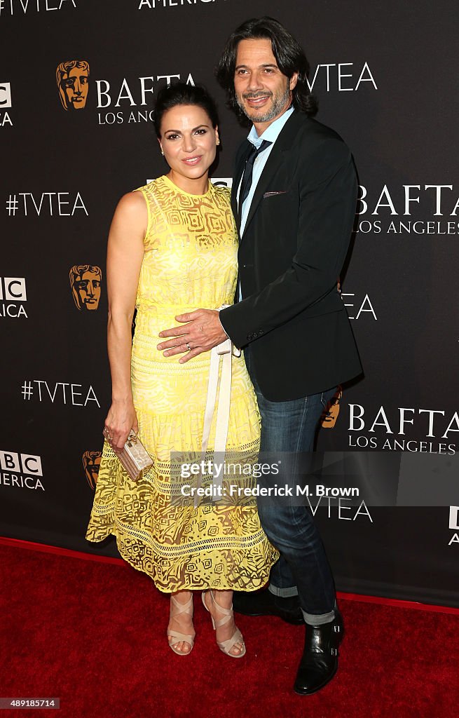 Actress Lana Parrilla and Fred di Blasio attend the 2015 BAFTA Los