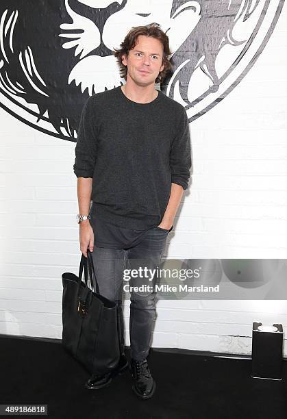 Christopher Kane attends the Versus show during London Fashion Week Spring/Summer 2016/17 on September 19, 2015 in London, England.