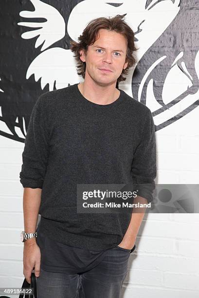 Christopher Kane attends the Versus show during London Fashion Week Spring/Summer 2016/17 on September 19, 2015 in London, England.