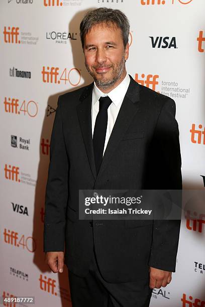 Director Denis Villeneuve attends the 'Sicario' premiere during the 2015 Toronto International Film Festival at Princess of Wales Theatre on...