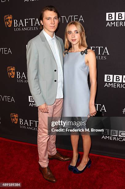 Actors Paul Dano and Zoe Kazan attend the 2015 BAFTA Los Angeles TV Tea at SLS Hotel on September 19, 2015 in Beverly Hills, California.