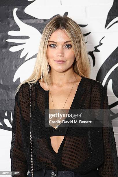 Kara Marshall attends the Versus show during London Fashion Week SS16 at Victoria House on September 19, 2015 in London, England.