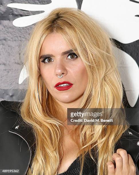 Paloma Faith attends the Versus show during London Fashion Week SS16 at Victoria House on September 19, 2015 in London, England.