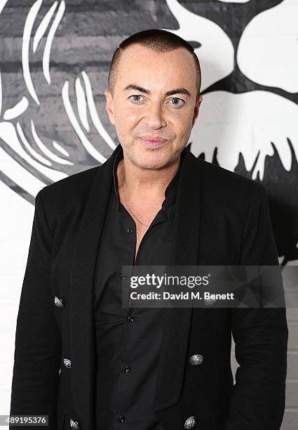 Julien Macdonald attends the Versus show during London Fashion Week SS16 at Victoria House on September 19, 2015 in London, England.