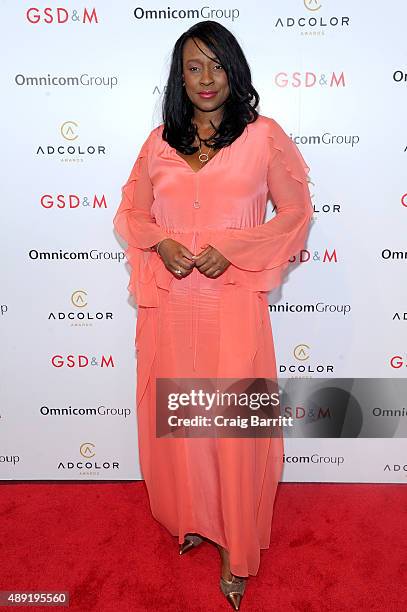 Traecy Smith, Presenter and Diversity Director, The One Club attends the 9th Annual ADCOLOR Awards at Pier 60 on September 19, 2015 in New York City.