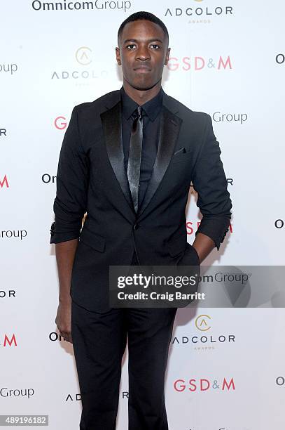 Justin Adu, Rising Star Nominee, Creative Lead, Open Channels Group PR, attends the 9th Annual ADCOLOR Awards at Pier 60 on September 19, 2015 in New...