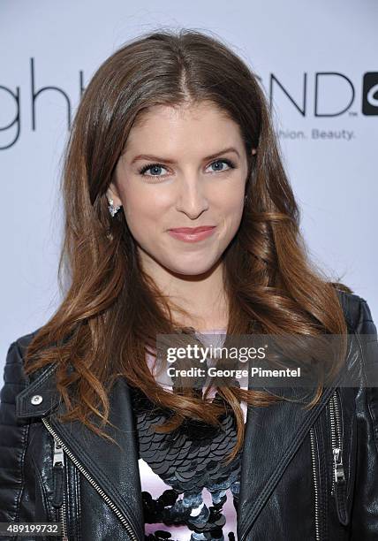 Actress Anna Kendrick attends "Mr. Right" TIFF premiere dinner at BYBLOS Toronto hosted by Revlon Professional Brands on September 19, 2015 in...