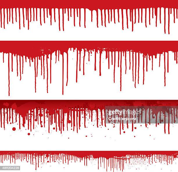 blut drips und farbspritzern - blut stock-grafiken, -clipart, -cartoons und -symbole