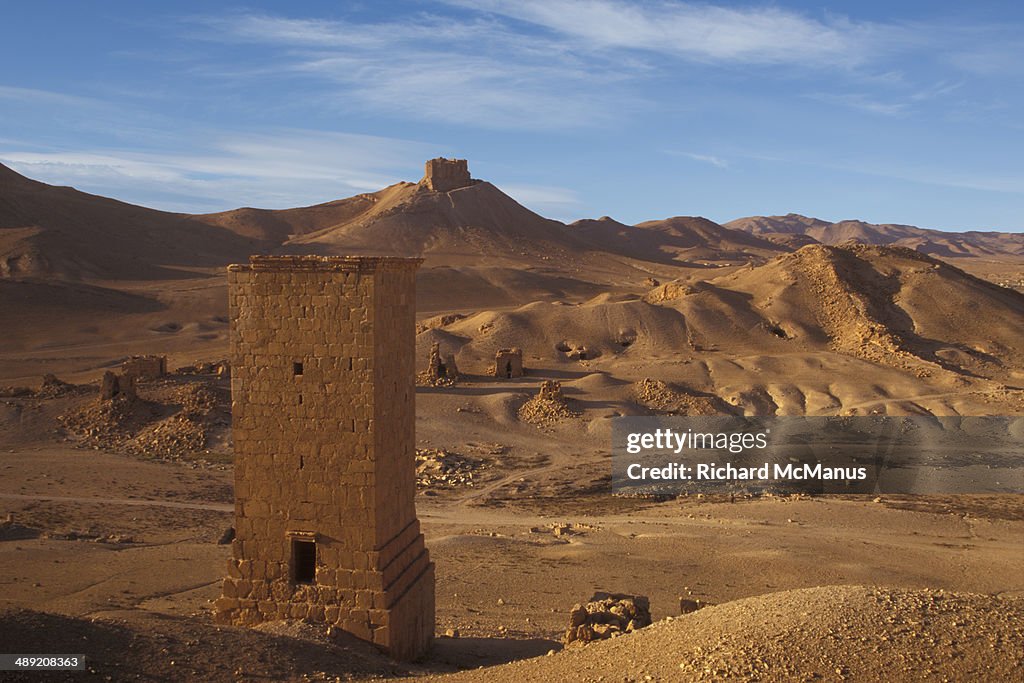 Tower tombs at ancient Roman site of Palmyra