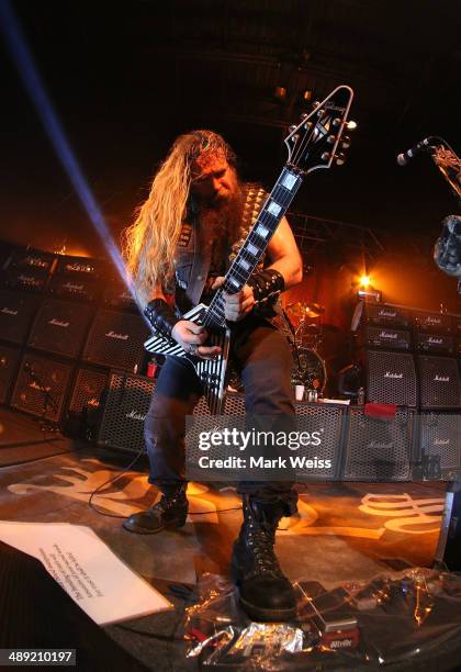 Zakk Wylde of Black Label Society at the Starland Ballroom on May 9, 2014 in Sayreville, New Jersey.