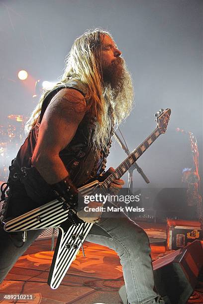 Zakk Wylde of Black Label Society at the Starland Ballroom on May 9, 2014 in Sayreville, New Jersey.