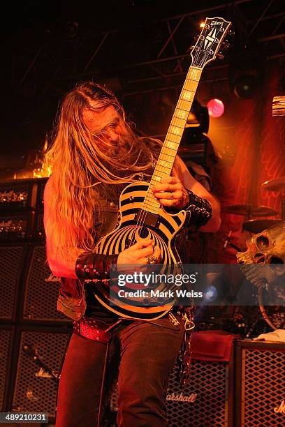 Zakk Wylde of Black Label Society at the Starland Ballroom on May 9, 2014 in Sayreville, New Jersey.