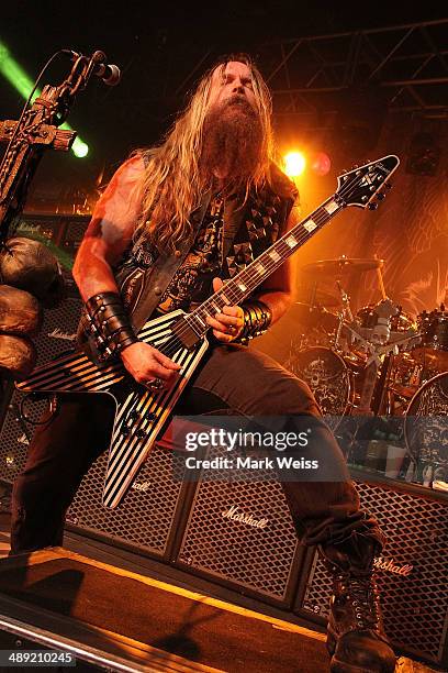 Zakk Wylde of Black Label Society at the Starland Ballroom on May 9, 2014 in Sayreville, New Jersey.