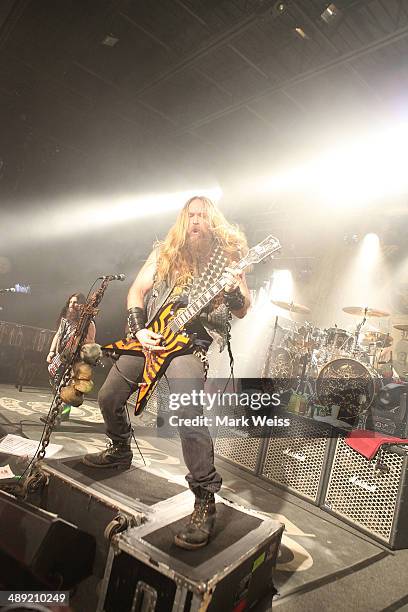 Zakk Wylde of Black Label Society at the Starland Ballroom on May 9, 2014 in Sayreville, New Jersey.