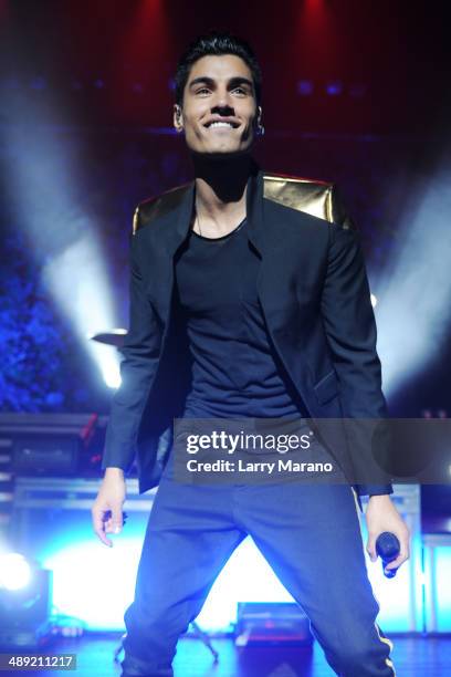 Siva Kaneswaran of The Wanted performs at Fillmore Miami Beach on May 9, 2014 in Miami Beach, Florida.