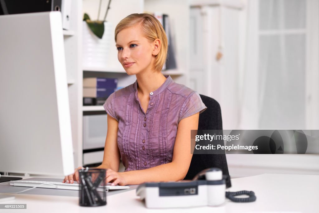 Focused on her first day