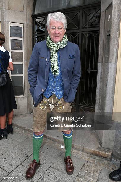 Marcel Reif during the 'Fruehstueck bei Tiffany' at Tiffany Store ahead of the Oktoberfest 2015 on September 19, 2015 in Munich, Germany.