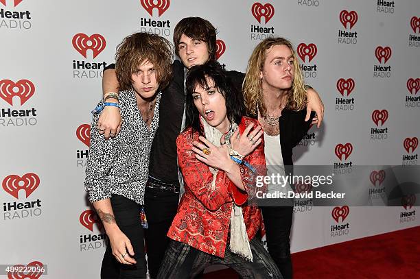 The Struts attend the 2015 iHeartRadio Music Festival at MGM Grand Garden Arena on September 19, 2015 in Las Vegas, Nevada.