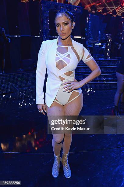 Singer Jennifer Lopez attends the 2015 iHeartRadio Music Festival at MGM Grand Garden Arena on September 19, 2015 in Las Vegas, Nevada.