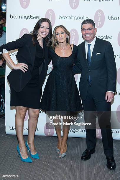 Bloomingdale's Fashion Director Erica Russo and Actress Sarah Jessica Parker attend the SJP by Sarah Jessica Parker shoe line launch at...