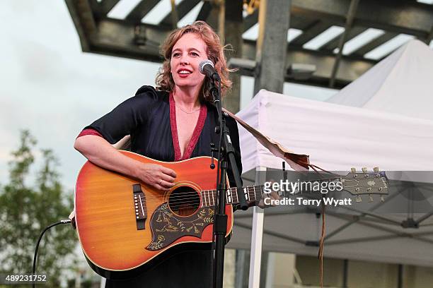 Tift Merritt performs during the 16th Annual Americana Music Festival & Conference at Ascend Amphitheater on September 19, 2015 in Nashville,...