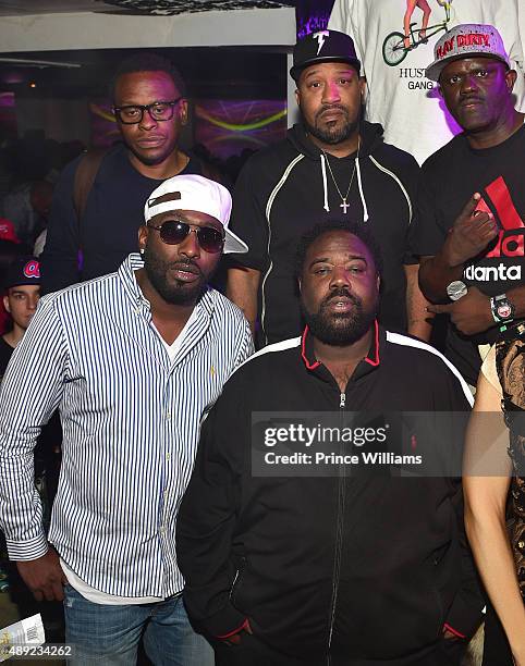 Rapper MJG, Scarface, 8 Ball, Bun B and Greg Street attend 2 Chainz Birthday Celebration at Compound on September 14, 2015 in Atlanta, Georgia..