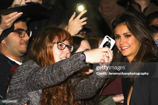 Actress Nina Dobrev attends "The Final Girls" premiere during the 2015 Toronto International Film Festival held at Ryerson Theatre on September 19,...