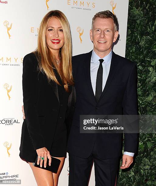 Cat Deeley and husband Patrick Kielty attend the Television Academy's celebration for the 67th Emmy Award nominees for outstanding performances at...