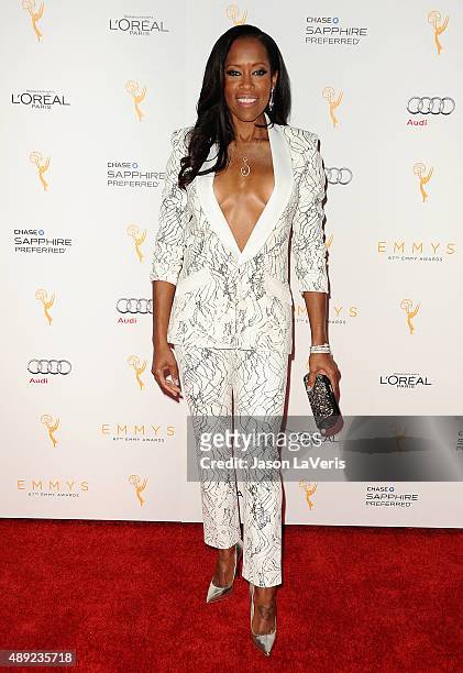 Actress Regina King attends the Television Academy's celebration for the 67th Emmy Award nominees for outstanding performances at Pacific Design...